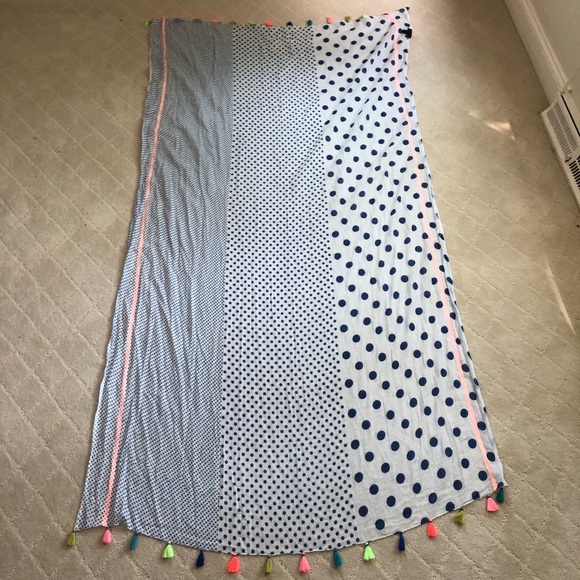 Polka Dot Tassel Scarf - Picture 6 of 9